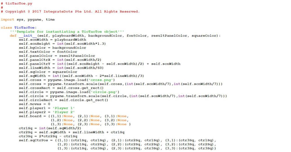 Tic-Tac-Toe Game In Python